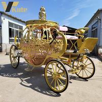 Charrette de luxe classique en forme de citrouille, chariot électrique pour la visite touristique, transport spécial