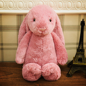 Jouet en peluche lapin personnalisé en gros, haute qualité, mignon, en coton PP, rembourré, oreilles longues 30-70cm, lapin de Pâques - Product Image 2