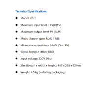 Système de gestion des enceintes audio professionnel OEM/ODM, processeur audio numérique DSP