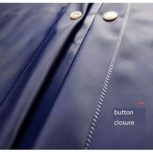 Traje Impermeable Personalizable para Hombre, Chaqueta con Capucha y Pantalones de Poliéster 170T para Motociclismo, Senderismo y Actividades al Aire Libre, Color Azul Marino, Logotipo Personalizado - Product Image 3