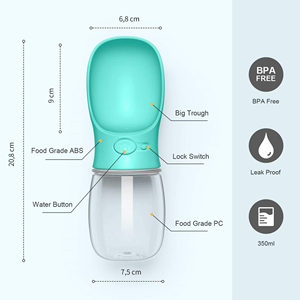New Style 350ml 550ml Portable Pet Travel Water Bottle <b>Cat</b> Dog Water Bottles for Outdoor Walking Sports - Product Image 2