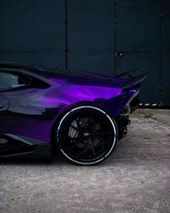 2024中国NO1新款上市光泽汽车包装乙烯基贴花汽车贴纸紫色混合蓝色薄膜批发汽车包装薄膜 - Product Image 4