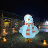 Grand arbre de Noël gonflable avec étoile dorée et boules, décoration de Noël gonflable personnalisée pour événements et centres commerciaux