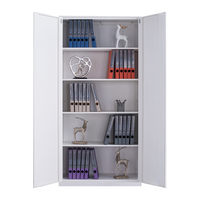 Armoire de classement en acier, design moderne, double porte, serrure à clé réglable, écologique, grande capacité, durable, pour bureaux, écoles, ateliers
