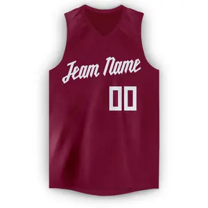 OEM钓具斜纹您的团队设计定制刺绣篮球服