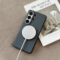 Coque de téléphone magnétique rotative à 360° pour S26plus/S25Ultra, design animal, bords souples, dos rigide en acrylique, protection intégrale