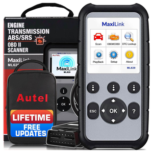 <span class=keywords><strong>Scanner</strong></span> de Diagnóstico Automotivo <span class=keywords><strong>OBD2</strong></span> <span class=keywords><strong>Autel</strong></span> <span class=keywords><strong>MaxiLink</strong></span> <span class=keywords><strong>ML629</strong></span>, Leitor de Códigos de ABS, SRS, Motor e Transmissão, Ferramentas DIY para Carros, Versão Atualizada do AL619 AL629 - Product Image 1