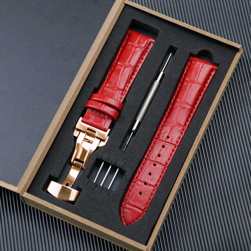 หัวเข็มขัดสีโรสโกลด์สีแดง