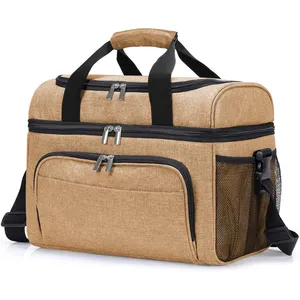 Factory Direct Sale Flat Folding Refrigerated Thermal Cooler Lunch Bag、Lunch Cooler Bags For Men