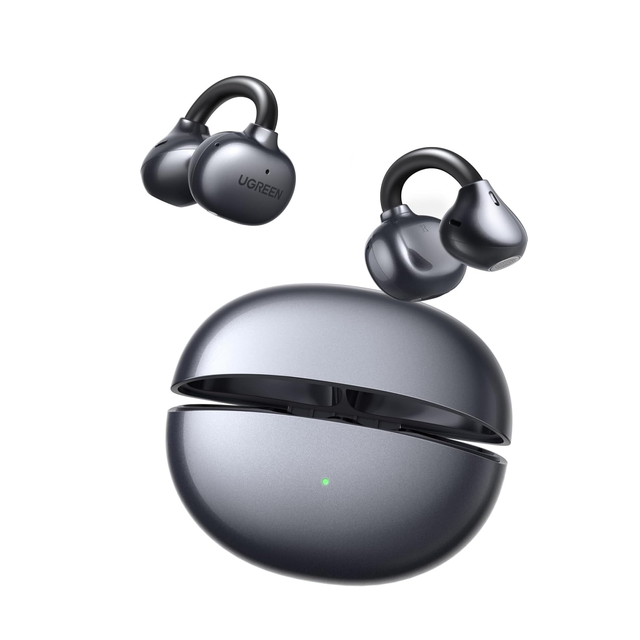 UGREEN S3 Pro ClipBuds Open-Ear Wireless Headphones 6.0 with 4 Mic Clear Call 12mm Diaphragm,Earbuds Clip on Earphones