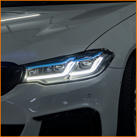 Para BMW Serie 5 G30 G38 2017-2020, Faros Delanteros LED Láser con Aspecto de M5 Competition, Plug and Play, Sin Cambio de Parachoques, Lámpara Delantera