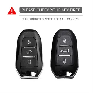 Coque de protection en silicone pour clé de voiture Peugeot 308 408 508 2008 <span class=keywords><strong>3008</strong></span> 4008 5008 et Citroën C4 C5 C6 C3-XR – Accessoires - Product Image 2