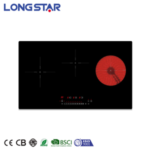 220V ~ 240V Tích Hợp <span class=keywords><strong>3</strong></span> Đầu Đốt Bếp Cảm Ứng Bếp Cảm Ứng - Product Image 2