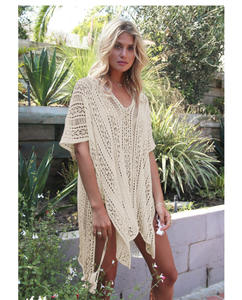 Recién llegado, bata de baño de ganchillo blanca de una pieza Sexy, cubierta de playa con logotipo frontal <span class=keywords><strong>para</strong></span> <span class=keywords><strong>piscina</strong></span> y traje de baño de playa - Product Image 6