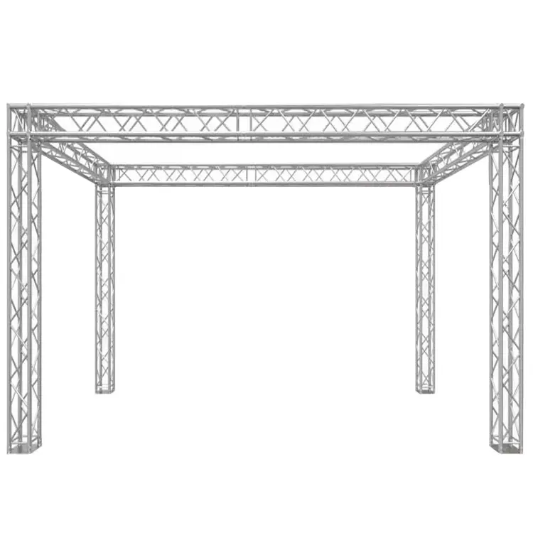 Su misura in metallo evento tetto in alluminio dj illuminazione stand di palco display capriata per bar
