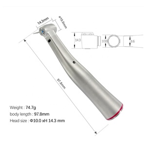 CP-CZ95L Manipolo Odontoiatrico Elettrico Contrangolo con Ingrandimento 1:5, in Acciaio Inossidabile, con 4 Getti d'Acqua, Kit per Studenti di Odontoiatria - Product Image 5