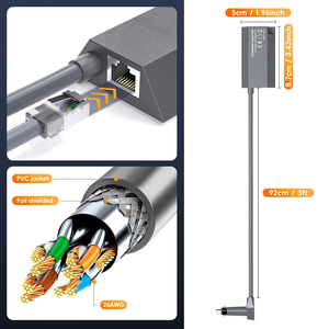 Hot bán V2 starlink vệ tinh Gen2 RJ45 Adapter 1m đồng cáp <span class=keywords><strong>Ethernet</strong></span> Tương thích <span class=keywords><strong>iPhone</strong></span> <span class=keywords><strong>USB</strong></span> di động để sạc điện - Product Image 5