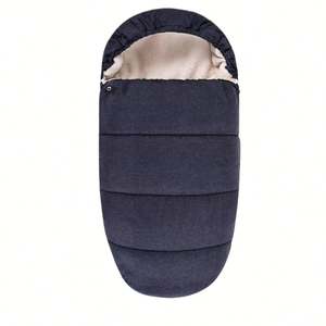 Saco de Dormir Grueso de Invierno para Recién Nacidos, Saco de Dormir Cálido para Bebés con Cojín para Cochecito a Prueba de Viento y Calentador de Pies, Tinte Liso para Niños - Product Image 3