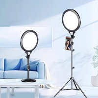 Panneau lumineux LED de 14 pouces pour photographie, lampe annulaire pour vidéo, éclairage de studio photo pour YouTube, jeux et diffusion en direct