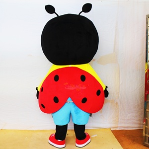 No MOQ Logo personalizzato insetti coccinella <span class=keywords><strong>Costume</strong></span> mascotte adulti a piedi vestito divertente personaggio dei cartoni animati Cosplay di natale mascotte per la festa - Product Image 5