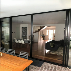 Malla de poliéster de diseño moderno con pantalla plisada retráctil de tamaño impar personalizada para ventanas de hotel - Product Image 3