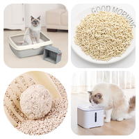 Litière pour chat TAOLUCK, non irritante, agglomérante supérieure, à base de fibres de pois et d'amidon de maïs, texture douce, respectueuse de l'environnement, sans poussière