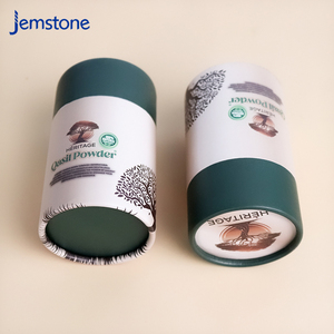 Boîte d'emballage cylindrique en carton kraft personnalisée, recyclable, de qualité alimentaire, pour thé en vrac, grains de café, capsules, poudre de protéines, tube en papier - Product Image 5