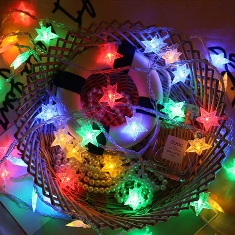 Fee Lichterketten Neujahr Weihnachts baum Hochzeit Home Indoor Outdoor Dekor LED Girlande Lichterkette Kinderzimmer Star Dekorativ