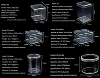 En gros Transparent En Plastique Biscuit Biscuit Pâtisserie Dessert Cadeau Conteneur Boîte Emballage