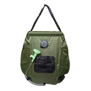 Factory OEM 20L Outdoor PVC Hiking Travelling Beach Portable Pool Camping Solar Bath Shower Heating Water Bag