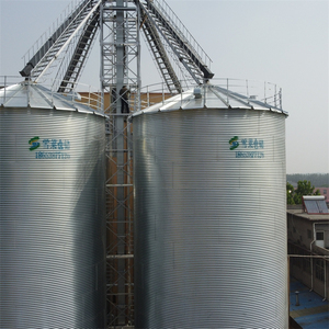Usine d'huile de tournesol de soja, forts de stockage de grains en acier galvanisé d'occasion - Product Image 3