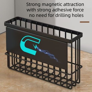 ชั้นเก็บของในครัวติดผนังสไตล์ทันสมัยของ <span class=keywords><strong>NFS</strong></span> ที่จัดเก็บโลหะแม่เหล็กช่วยประหยัดพื้นที่ - Product Image 3