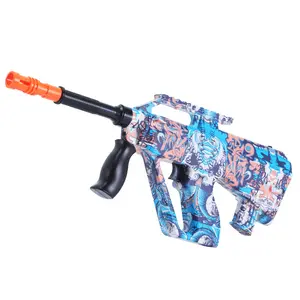 AUG电动连续发射玩具软子弹枪塑料彩盒男女通用ABS安全8厘米塑料球Wib