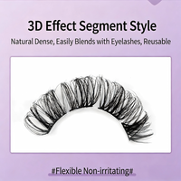 Venta al por mayor DYL OEM/ODM Pestañas postizas 3D de volumen natural suave hechas a mano, kit de pestañas pre-cortadas de marca privada con logotipo personalizado de plástico