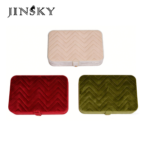 Exquisite <b>Small</b> Portable Travel Jewelry <b>Box</b> – Velvet Storage Case for Gold Ring, Earrings & Necklace, Luxury Organizer - Product Image 5