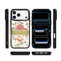 Coque de téléphone AG Feeling Black Edge avec motif Gilding Wizard of OZ pour iPhone 17, 17 Pro Max, 16 Pro, 15 – Coque magnétique
