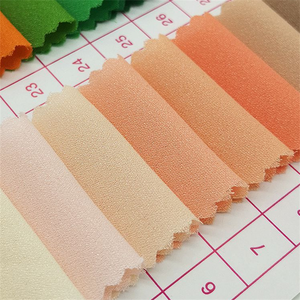 100% <span class=keywords><strong>Polyester</strong></span> Crepe Voan Lộn Xộn Vải Đồng Bằng Nhuộm Và Thân Thiện Với Môi Chống Tĩnh Điện Và Căng Dệt Và In Cho Đám Cưới - Product Image 3