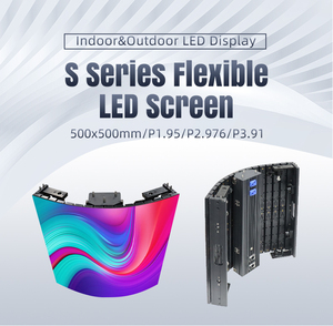 Fabrika fiyat programlanabilir yumuşak modül P0.9 P1.25 P1.95 P2.6 P3.91 P4 Ultra esnek ark açık kapalı LED ekran paneli - Product Image 4