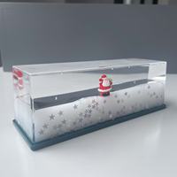 Cube Aqua flottant liquide acrylique avec mini figurine flottante 3D Poids du papier liquide