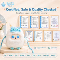 Borsa a Tracolla Peluche AI Kawaii Indossabile con Funzione Compagna, Clonazione Vocale ChatGPT, Occhi LED che cambiano l'umore, per Altoparlante, Memoria 50+ Lingue, per Bambini