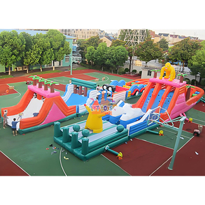 Parcours d'obstacles gonflable de qualité commerciale <span class=keywords><strong>Jeux</strong></span> de sport gonflables 5k et maison de rebond - Product Image 6