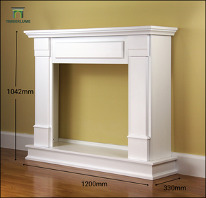 <span class=keywords><strong>Chimenea</strong></span> Moderna Blanca de MDF, <span class=keywords><strong>Revestimiento</strong></span> de <span class=keywords><strong>Chimenea</strong></span> Independiente Pintado de Primera Calidad para Inserto de <span class=keywords><strong>Chimenea</strong></span> Eléctrica - Product Image 3