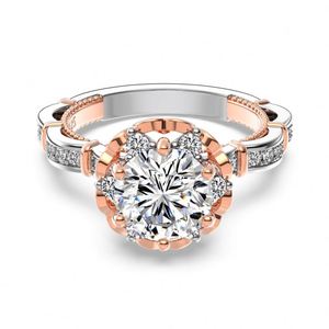 Dylam Luxurious Design High <b>Top</b> Fine Jewelry S925 <b>Silver</b> Wedding Band 5A Zirconia Blossom Flower Sparkle Bridal Engagement Rings - Product Image 1