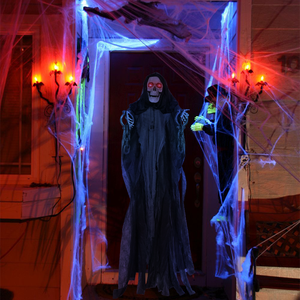 Animatronics a grandezza naturale di Halloween decorazioni per la casa accessori <span class=keywords><strong>Horror</strong></span> appesi fantasma animato con occhi luminosi - Product Image 2