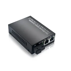 Convertidor de medios de fibra de 3km, 10/100Mbps, Ethernet, multimodo, SC, Fiber PoE, convertidor de medios Ethernet