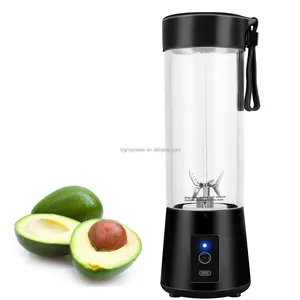 Logo personnalisé Articles de cuisine 2023 Portable USB Rechargeable blender juicer portable 400ml