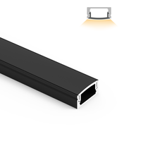 Bandes d'éclairage à extrusion diffuse anodisée KC 1M 2M 3M Profilé LED Canal en aluminium