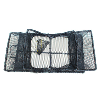 Cage rectangulaire à crabe pliable en nylon, cage à filet en filet/homard/poisson