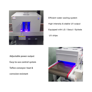 Horno de túnel con LED ultravioleta de alta potencia de 365nm, 395nm, 405nm, 2500W para curado de tinta con pegamento UV - Product Image 3