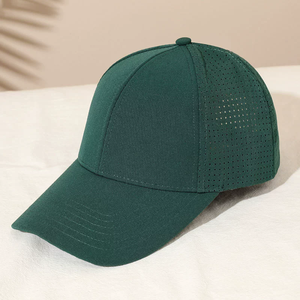 6 Panneau Logo Personnalisé en Caoutchouc Personalizadas Gorras Imperméable Polyester Sports de Plein Air Découpé au Laser Trous Chapeaux de Golf Casquettes de Baseball - Product Image 2